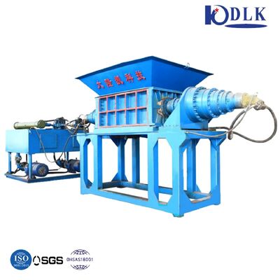 Double Shaft Shredder with 42CrMo Blade PLC Control and High Torque Low Speed for Plastic Crusher Recycling Machine