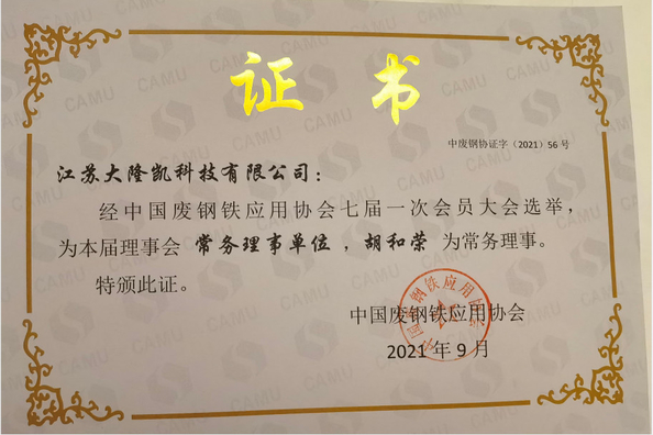 Китай JiangSu DaLongKai Technology Co., Ltd Сертификаты